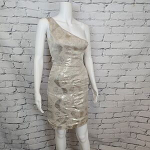 Tory Burch Ardell Metallic Linen Dress